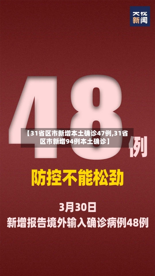 【31省区市新增本土确诊47例,31省区市新增94例本土确诊】-第2张图片