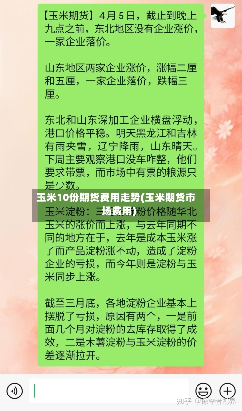 玉米10份期货费用走势(玉米期货市场费用)-第2张图片